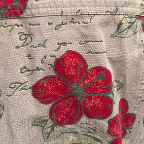 Hearts Of Palm Hibiscus Button Up Jacket - Picture 5 of 6